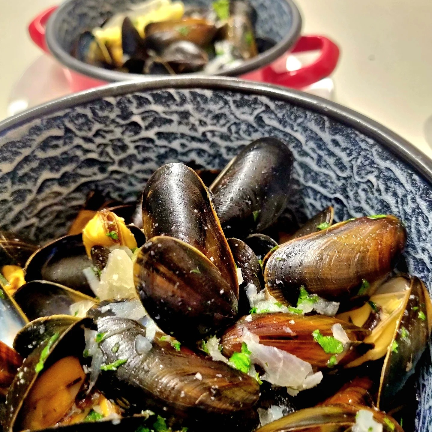 Pot of mussels